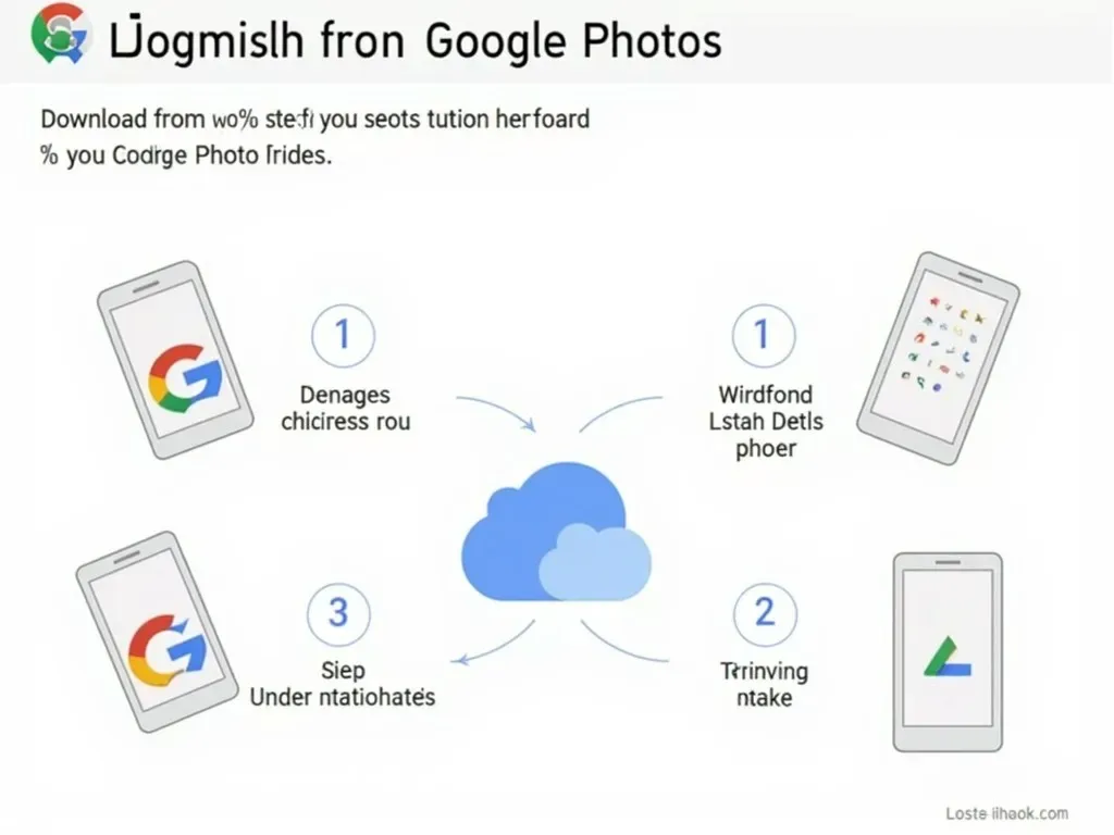 Googleフォトのダウンロード手順