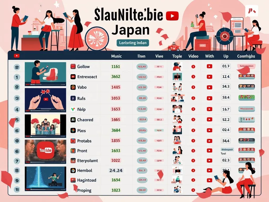 Youtube Japan Ranking Table